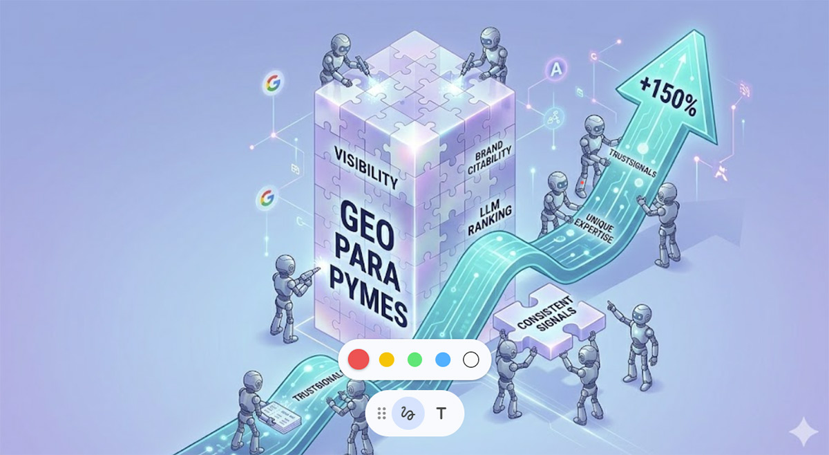 GEO para PYMEs: cómo competir con empresas grandes en los motores de IA